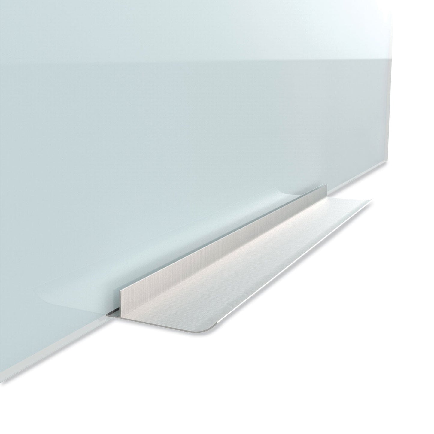 U Brands Glass Dry Erase Board, 96 x 47, White Surface