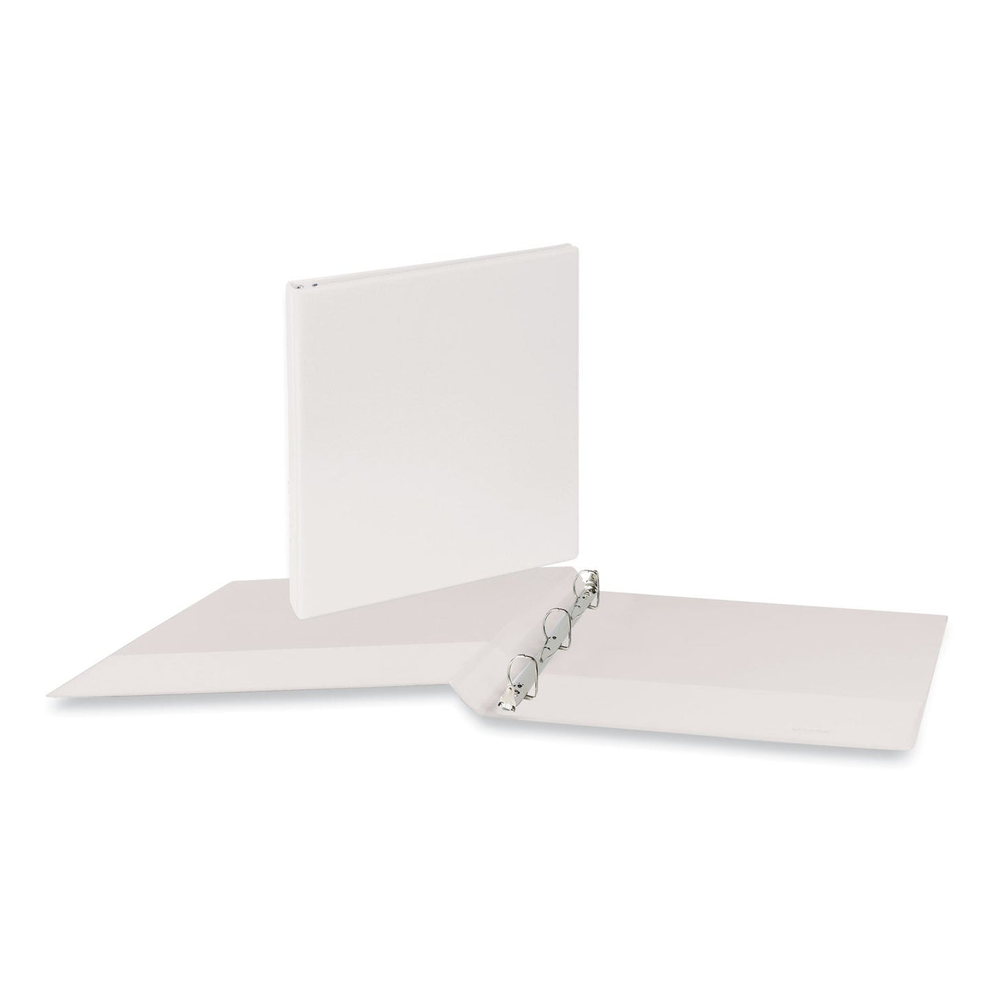 Universal Slant D-Ring View Binder, 3 Rings, 0.5" Capacity, 11 x 8.5, White