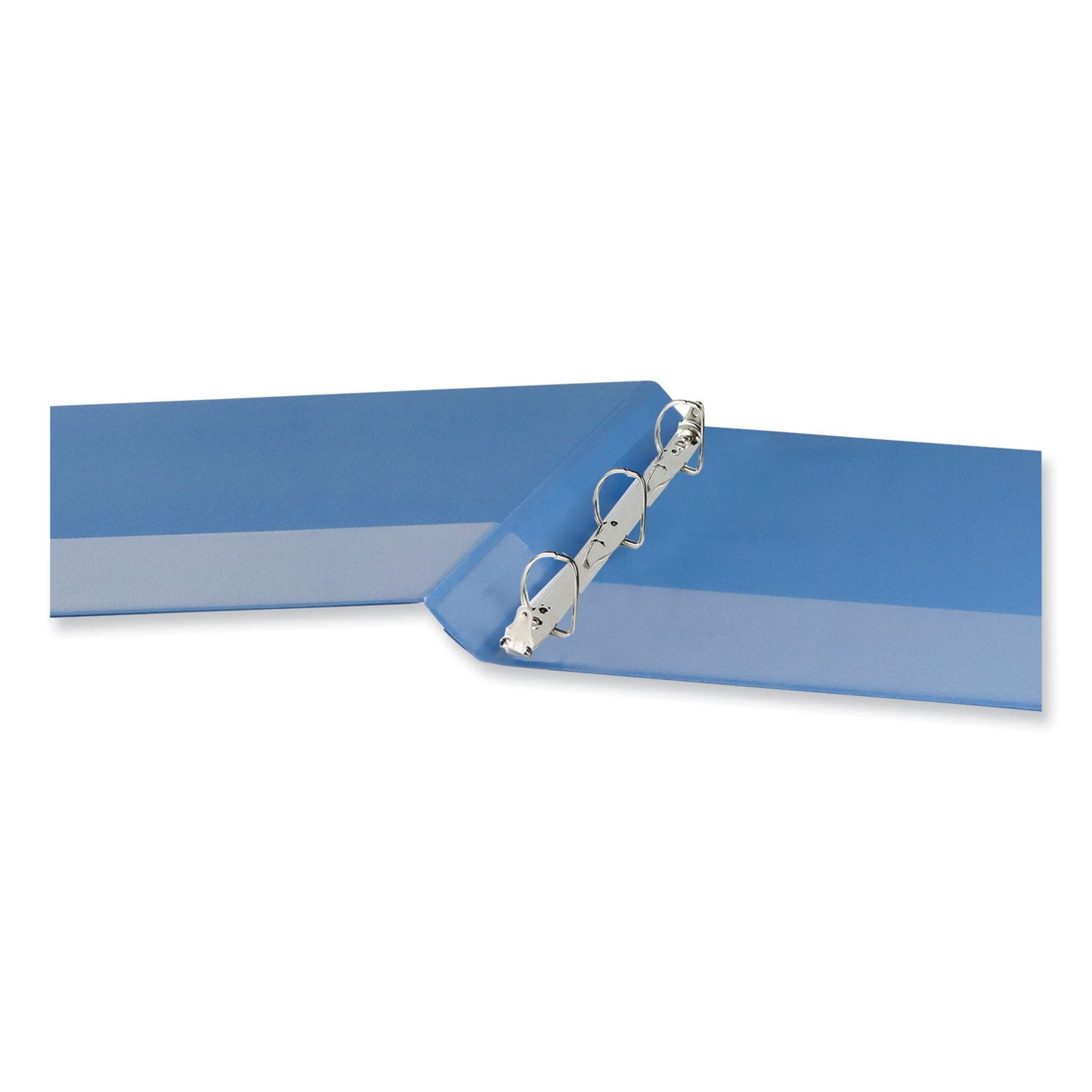 Universal Slant D-Ring View Binder, 3 Rings, 1" Capacity, 11 x 8.5, Light Blue