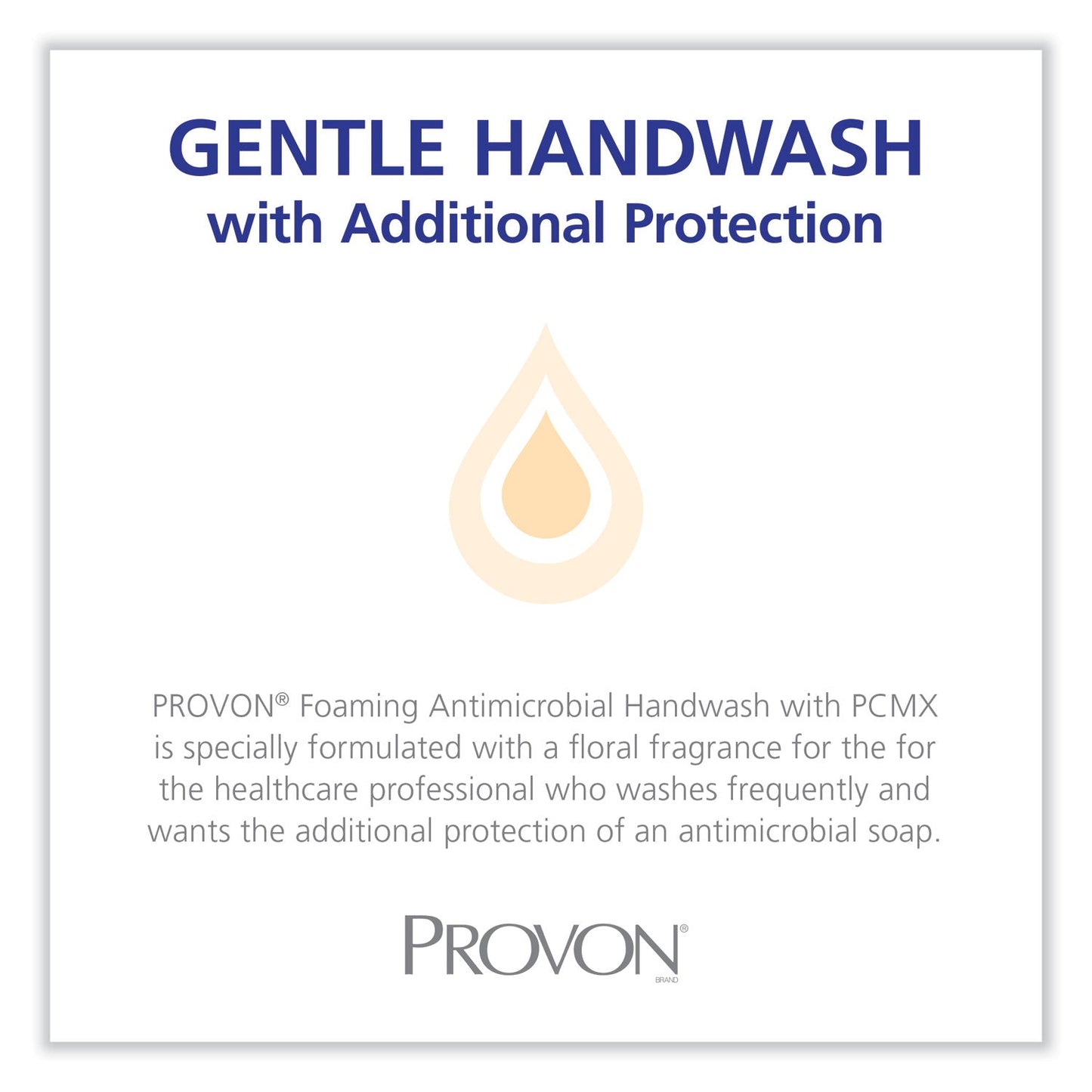 PROVON Foaming Antimicrobial Handwash with PCMX, For LTX-12, Floral, 1,200 mL Refill, 2/Carton