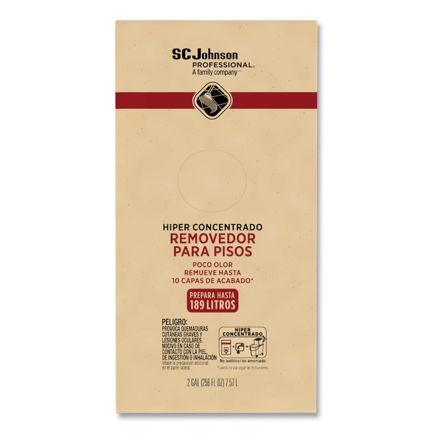 SC Johnson Professional Hyper Concentrate Floor Stripper, Low Odor, 2 gal Bag-in-Box