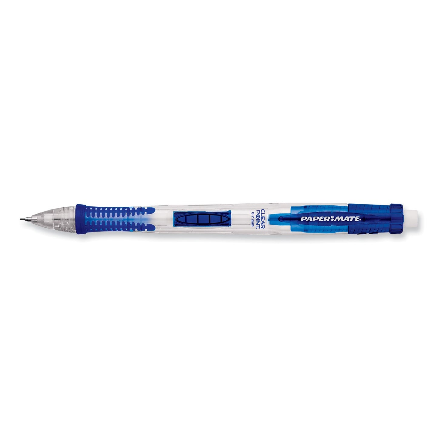 Paper Mate Clear Point Mechanical Pencil, 0.7 mm, HB (#2.5), Black Lead, Blue Barrel