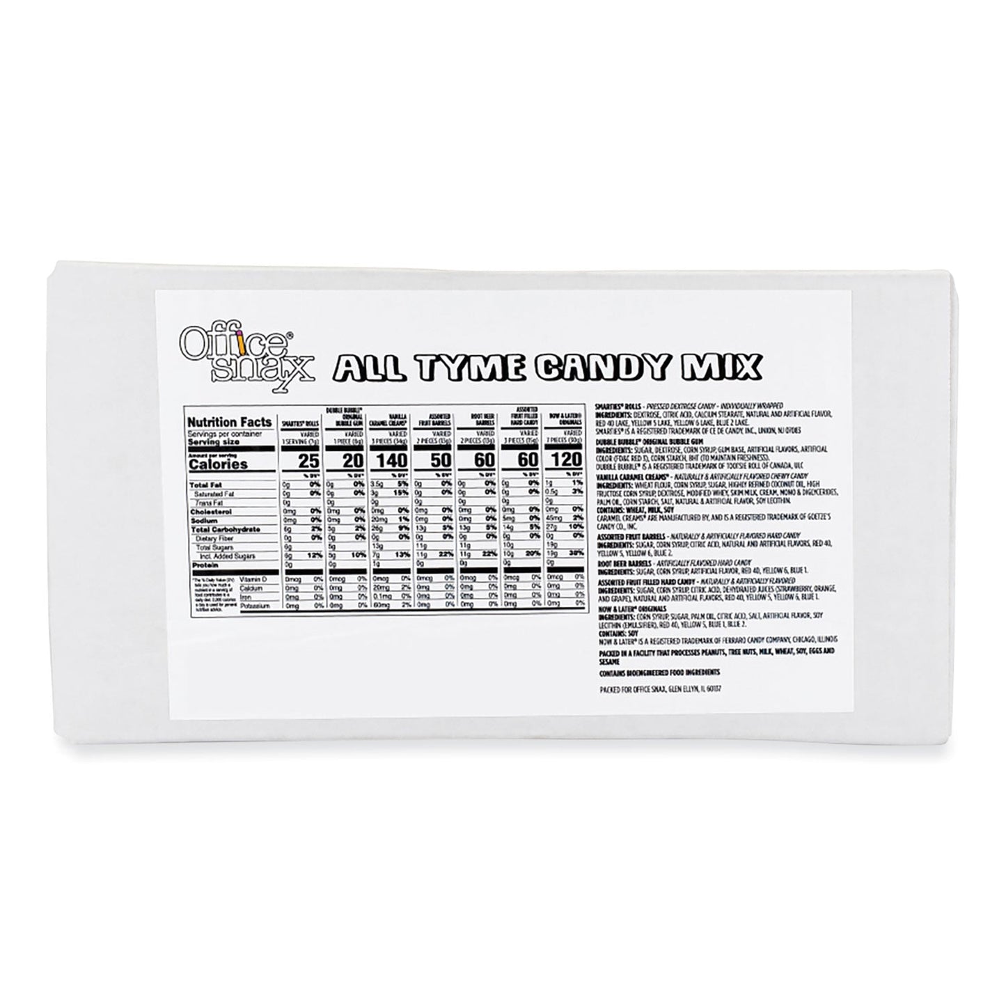 Office Snax Candy Assortments, All Tyme Candy Mix, 1 lb Bag