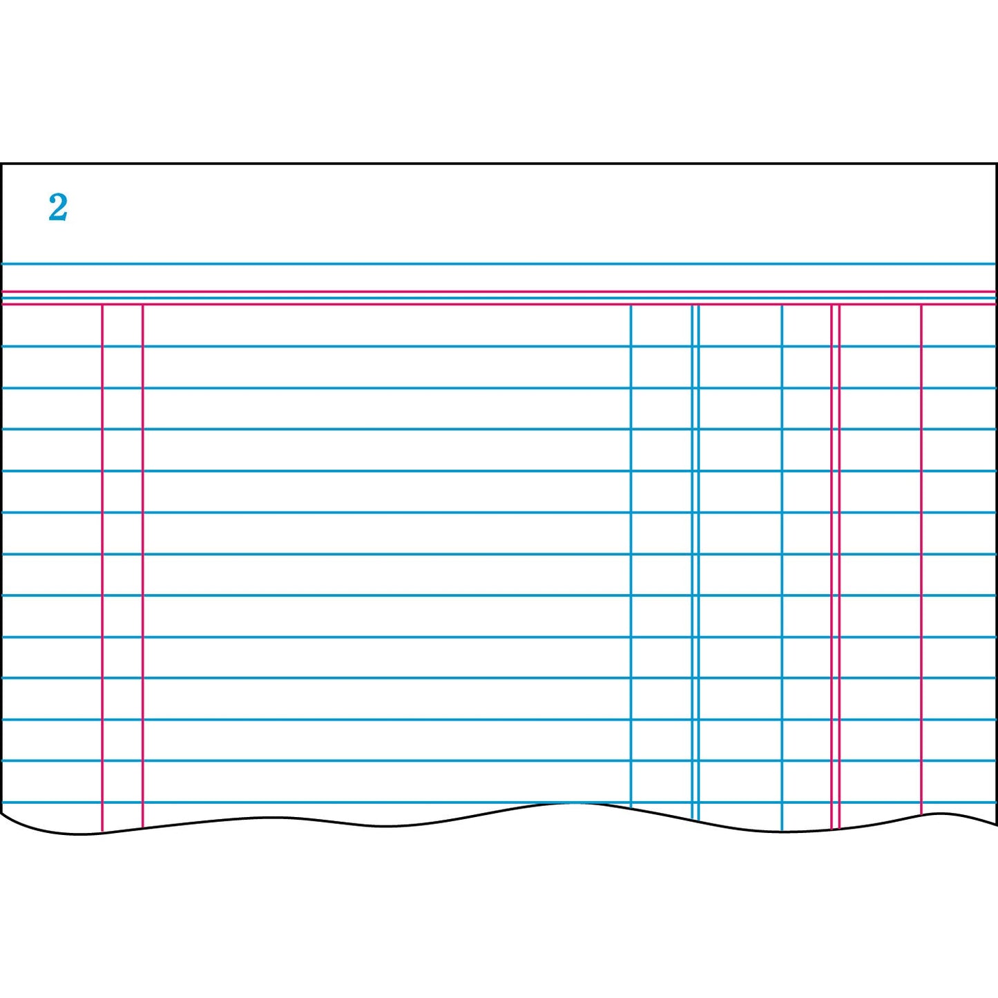 Boorum & Pease Account Journal, Journal-Style Rule, Blue Cover, 11.75 x 7.25 Sheets, 500 Sheets/Book
