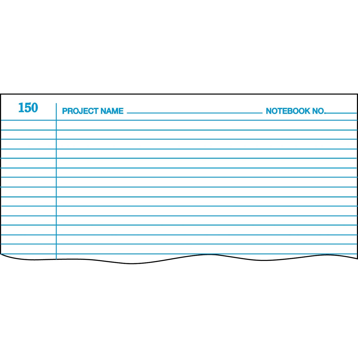 Boorum & Pease Laboratory Notebook, Data/Lab-Record Format, Black/Red Cover, 10.38 x 8.13, 300 Sheets
