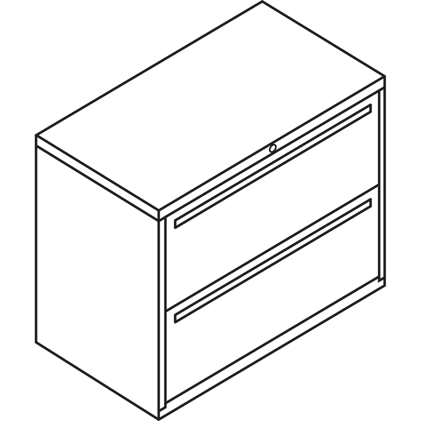 HON Brigade 700 Series Lateral File, 2 Legal/Letter-Size File Drawers, Putty, 36" x 18" x 28"