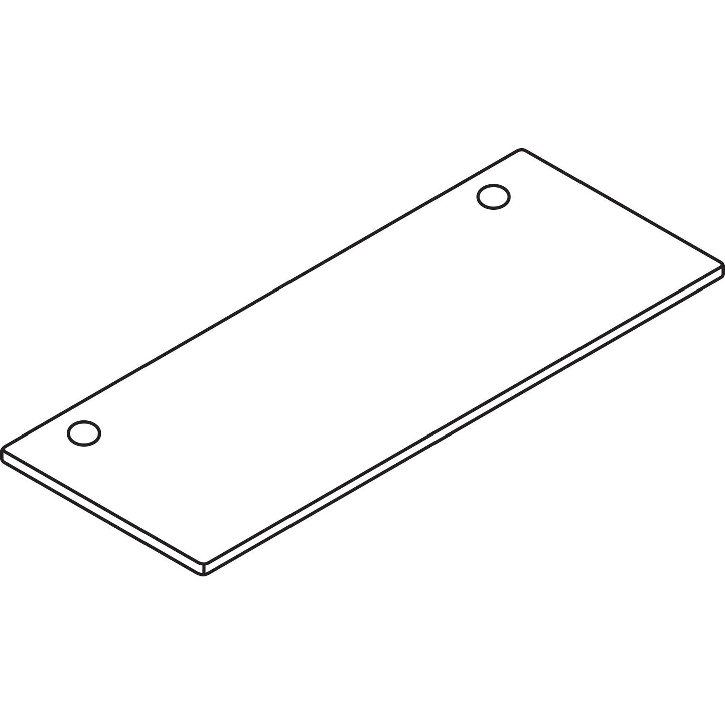HON Foundation Worksurface, 48" x 24" x , Shaker Cherry