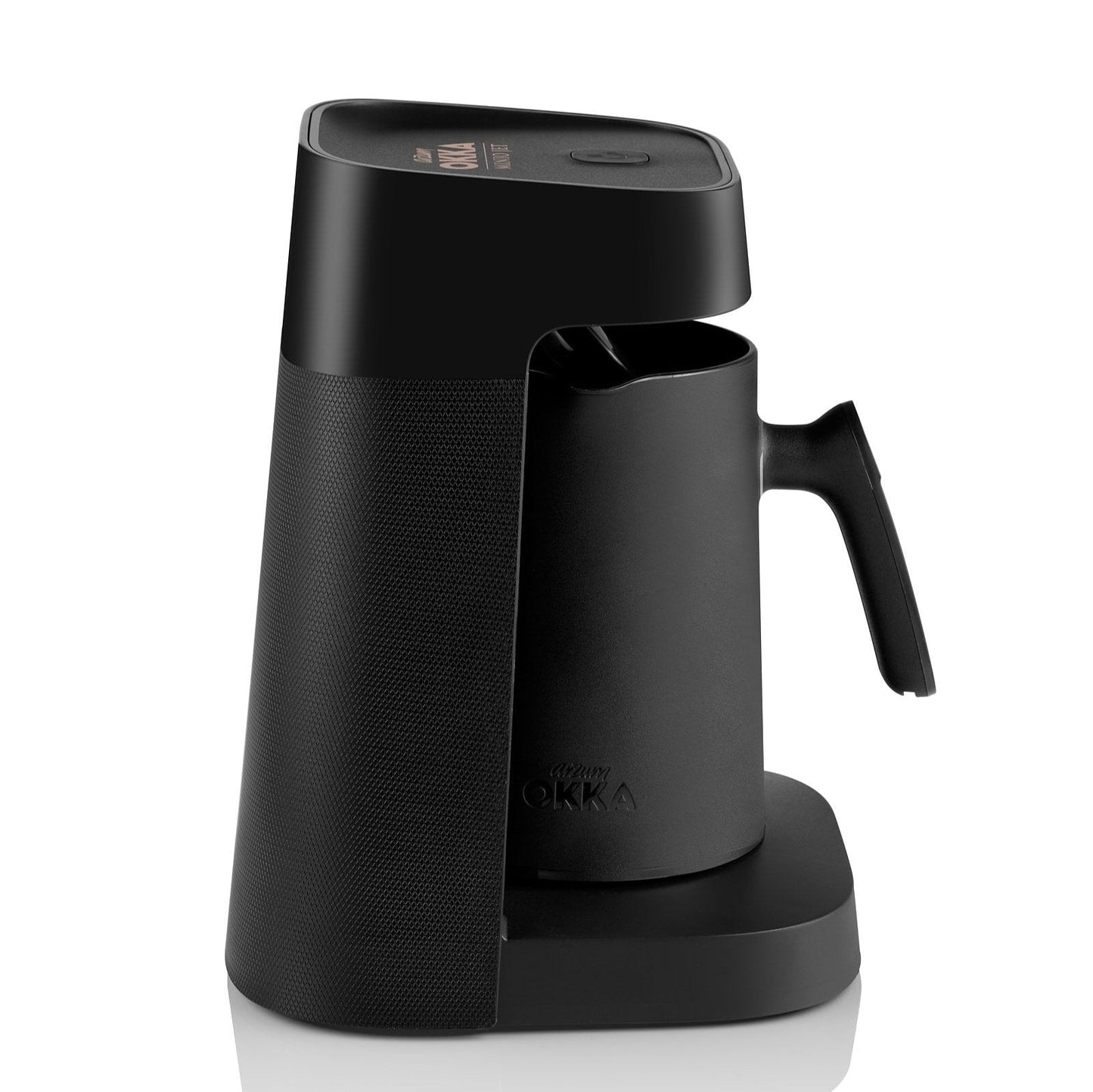Arzum Okka Jet Automatic Turkish Coffee Maker, Black/Copper, 5 Cups
