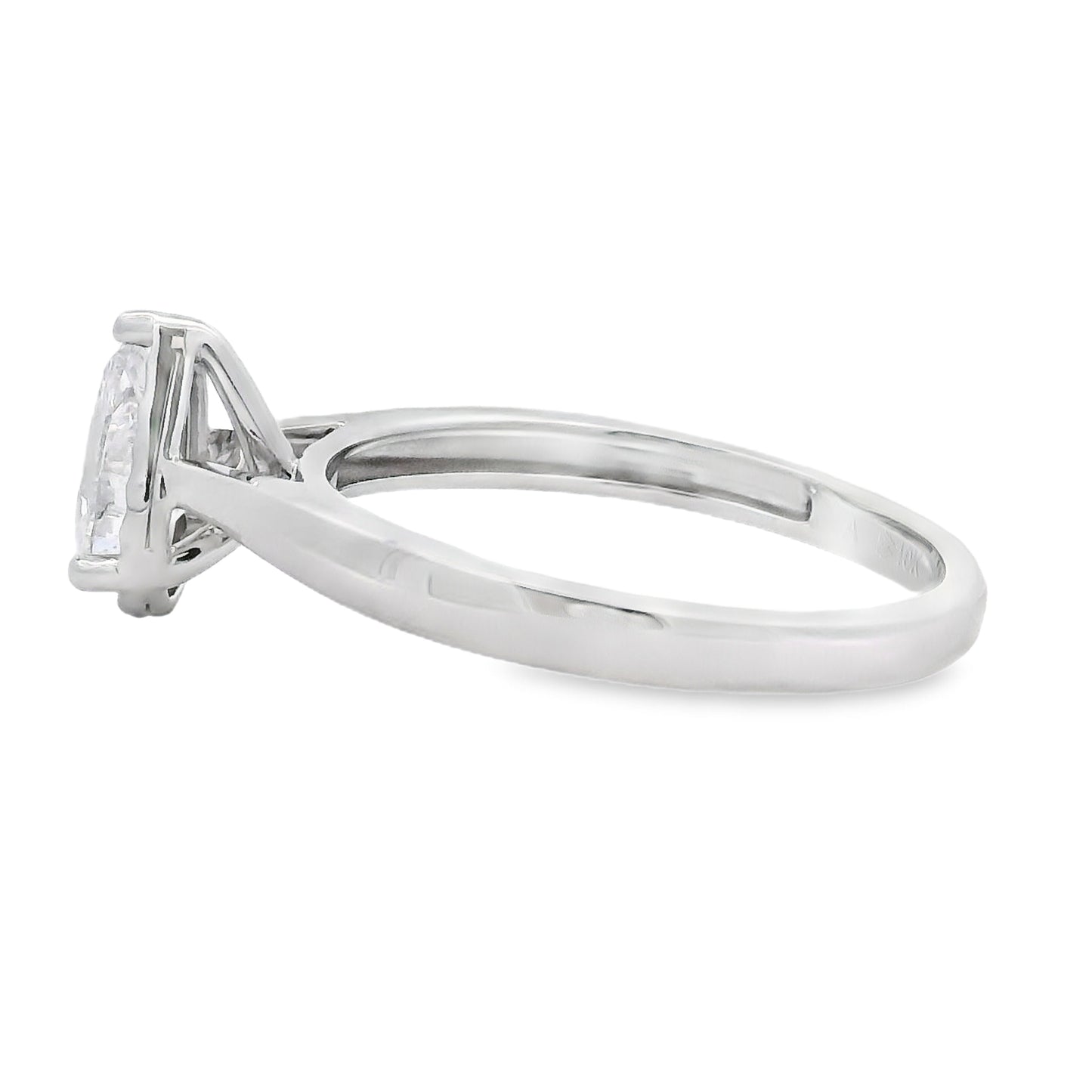 Genuine .50ct Lab Grown Diamond 10KT White Gold