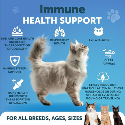 Lysine for Cats 900 mg  Lysine Powder for Cats  Eye & Respiratory Health