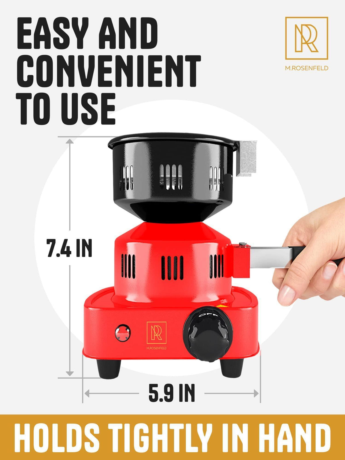 Premium Hookah Coal Burner   Red Burner for Hookah 450W – FIRE Tower Multipurpose Electric Stove for Hookah coals Burner for Shisha Free Hookah Tongs overheat Protection Hookah Charcoal Burner