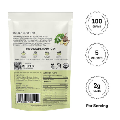 Konjac Rice Keto Pasta   12 Pack   Low Carb Keto Plant Based 100%   USDA Organic Premium Konjac Shirataki Rice   Carb Free