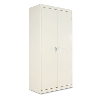 Alera Assembled 72" High Heavy-Duty Welded Storage Cabinet, Four Adjustable Shelves, 36w x 18d, Putty
