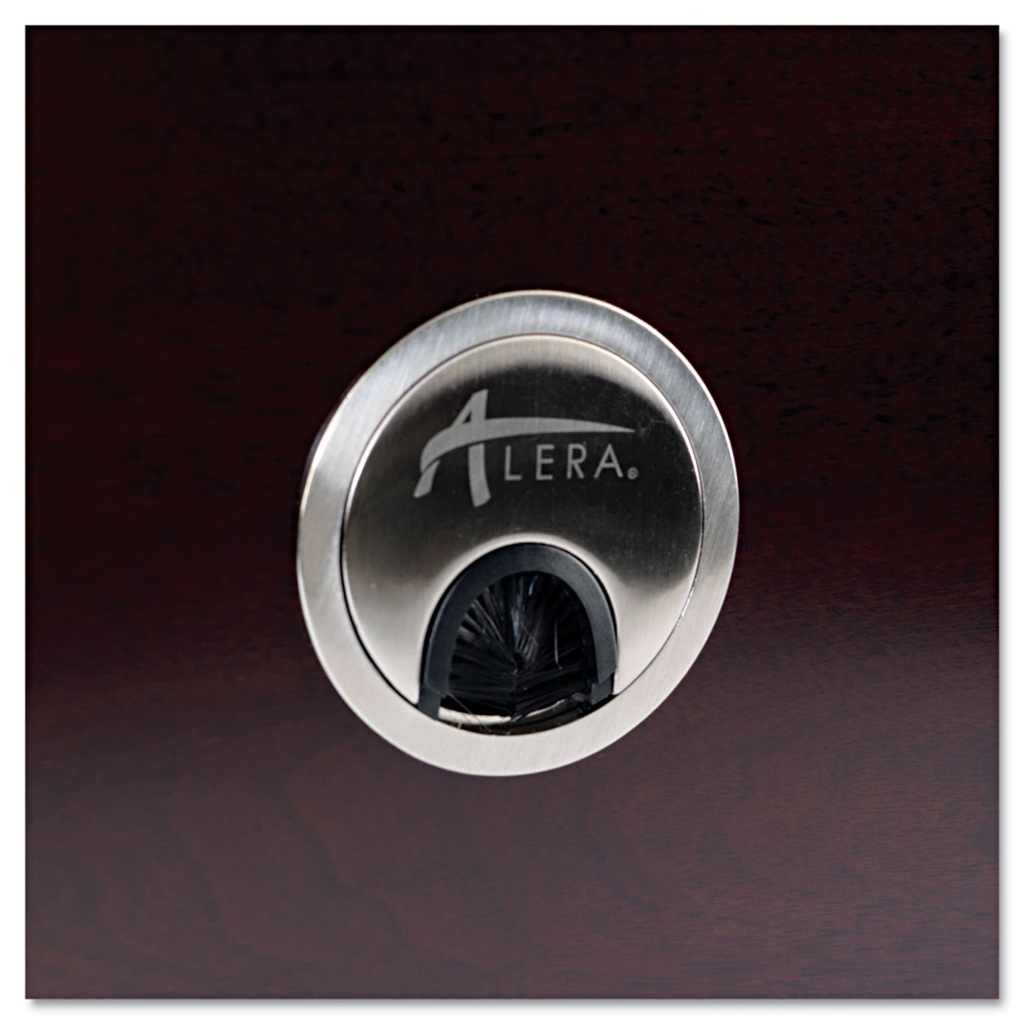 Alera Valencia Series Optional Grommets, 2.63" Diameter, Silver Metal, 2/Pack