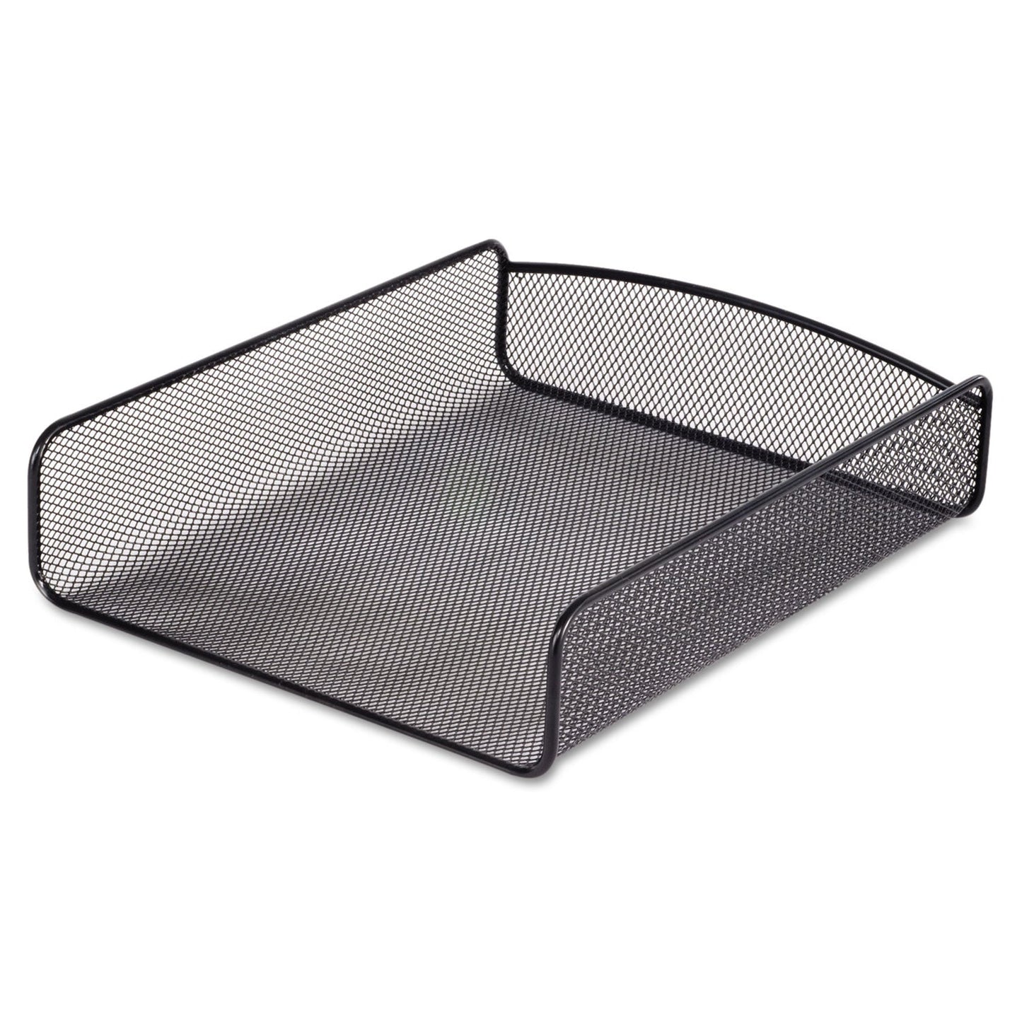 Safco Onyx Desk Tray, 1 Section, Letter Size Files, 9.25" x 11.75" x 2.5", Black