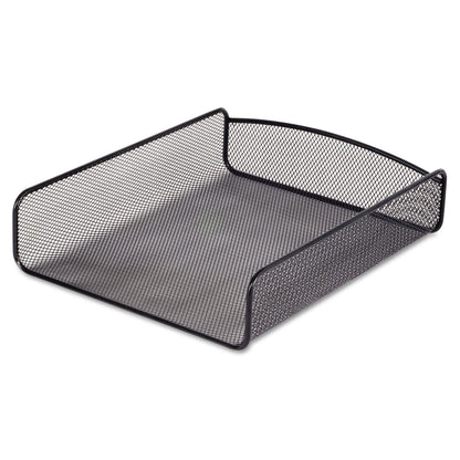 Safco Onyx Desk Tray, 1 Section, Letter Size Files, 9.25" x 11.75" x 2.5", Black