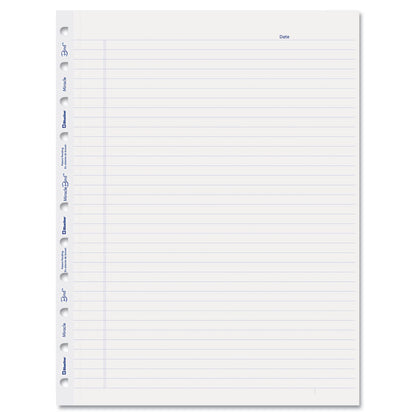 Blueline MiracleBind Ruled Paper Refill Sheets for all MiracleBind Notebooks and Planners, 11 x 9.06, White/Blue Sheets, Undated