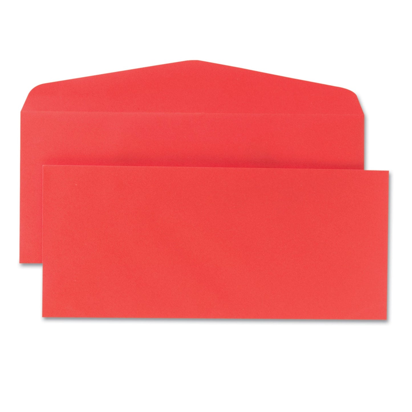 Quality Park Colored Envelope, #10, Commercial Flap, Gummed Closure, 4.13 x 9.5, Red, 25/Pack