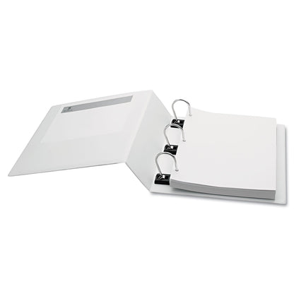 find It Gapless Loop Ring View Binder, 3 Rings, 5" Capacity, 11 x 8.5, White