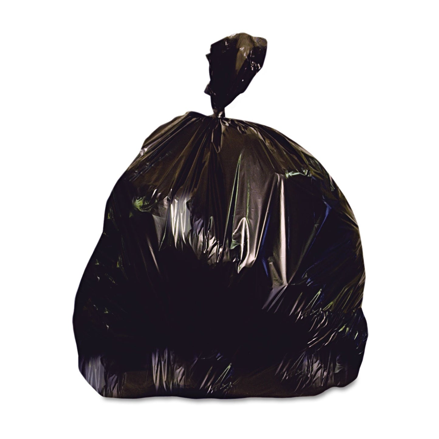 Heritage Low-Density Repro Can Liner, 60 gal, 1.5 mil, 38" x 58", Black, 100/Carton