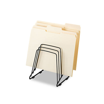 Fellowes Wire Step File II, 5 Sections, Letter to Legal Size Files, 7.25" x 6" x 8.25", Black