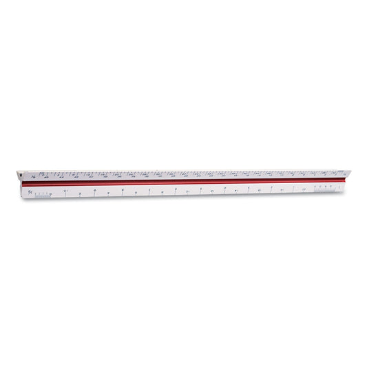 Chartpak Triangular Scale, Plastic, 12" Long, Architectural, Color-Coded