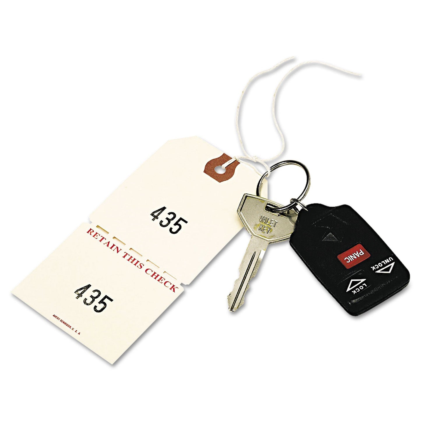 Avery Duplicate Auto Park Tags, 1-500, 4.75 x 2.38, Manila, 500/Box