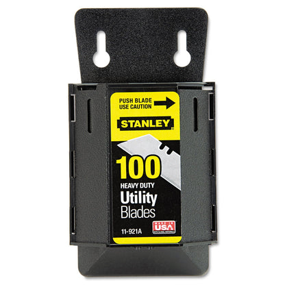 Stanley Wall Mount Utility Knife Blade Dispenser w/Blades, 100/Pack