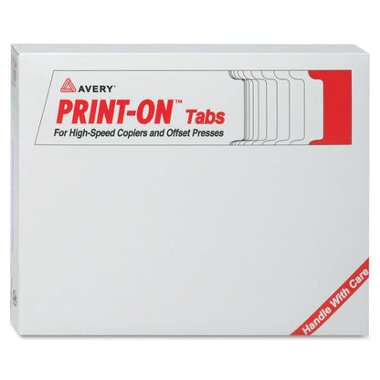 Avery Customizable Print-On Dividers, 3-Hole Punched, For Xerox 5090 Copiers,  5-Tab, 11 x 8.5, White, 30 Sets