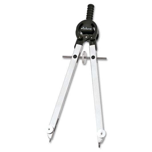 Chartpak Masterbow Compass, 10" Maximum Diameter, Steel, Chrome