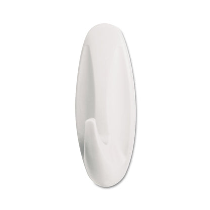 Command General Purpose Designer Hooks, Small/Medium, 3 lb Cap, White, 4 Hooks and 4 Strips/Pack