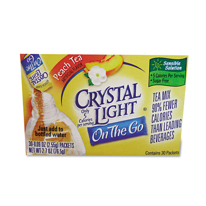 Crystal Light Flavored Drink Mix, Peach Tea, 30 .09oz Packets/Box