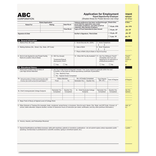 Iconex Digital Carbonless Paper, 2-Part, 8.5 x 11, White/Canary, 2,500/Carton
