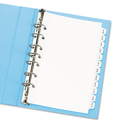 Avery Preprinted Tab Dividers, 12-Tab, A to Z, 8.5 x 5.5, White, 1 Set