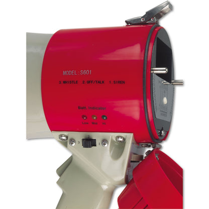 AmpliVox MityMeg Piezo Dynamic Megaphone, 15 W, 0.62 mi Range