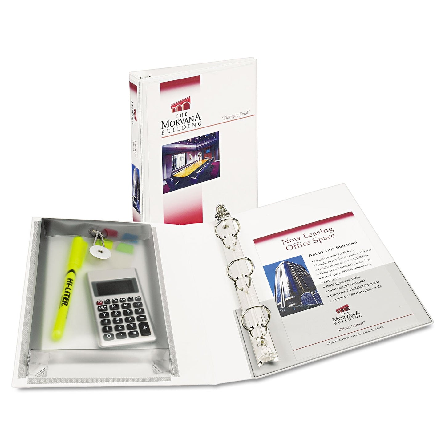 Avery Mini Size Protect and Store View Binder with Round Rings, 3 Rings, 1" Capacity, 8.5 x 5.5, White