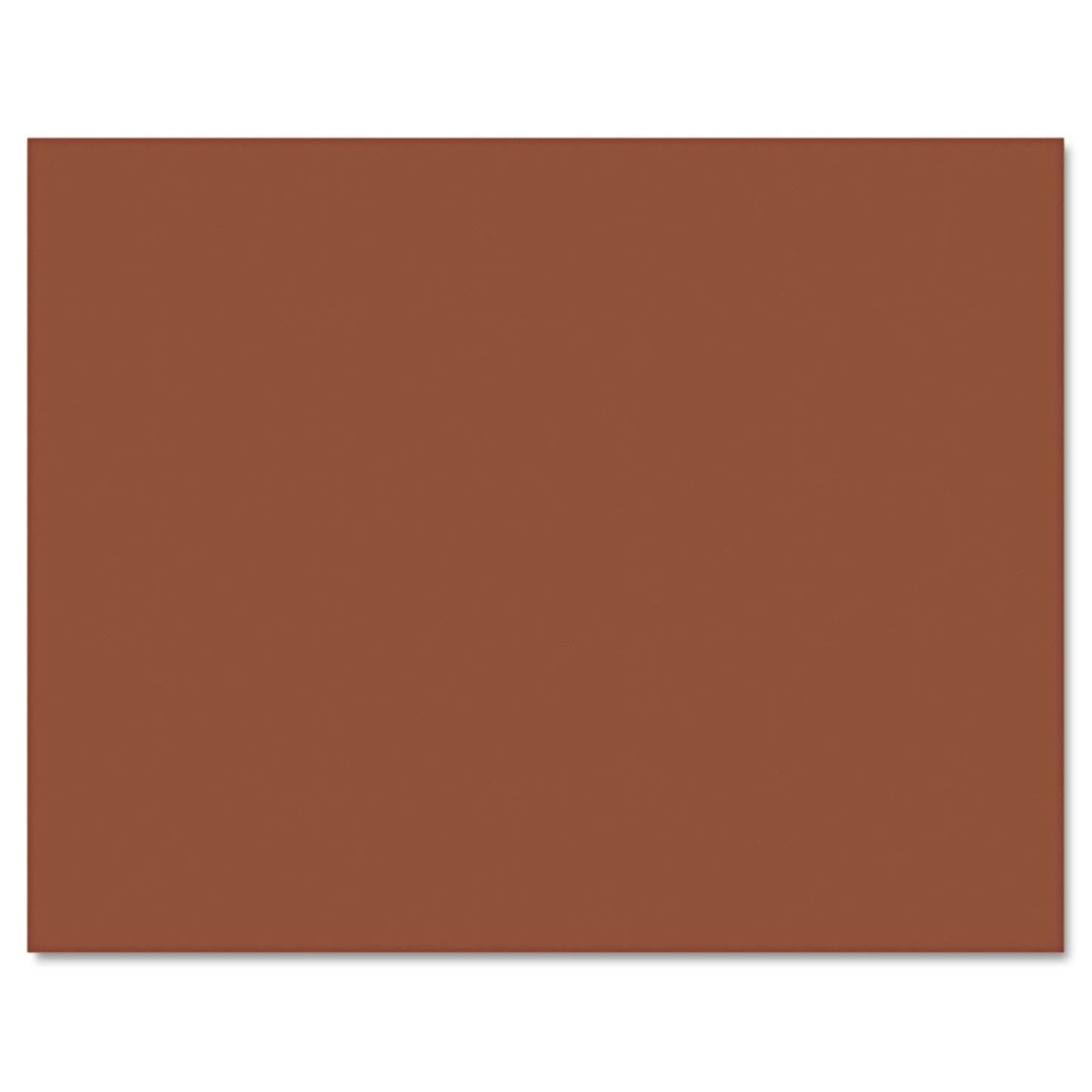 Pacon Four-Ply Railroad Board, 22 x 28, Brown 25/Carton