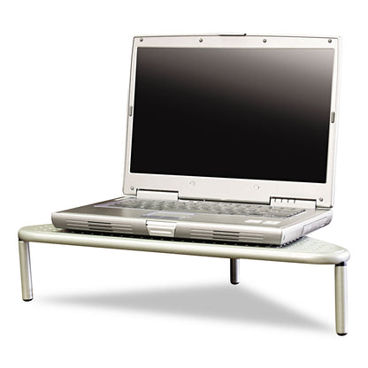 Allsop Metal Art Corner Stand, 20" x 11.5" x 5", Pewter, Supports 40 lbs