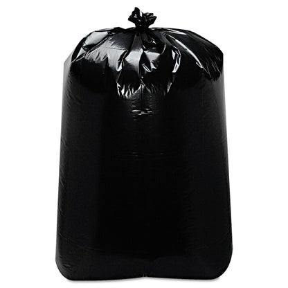 Trinity Plastics Low-Density Can Liners, 60 gal, 22" x 58", Black, 100/Carton
