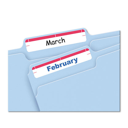Avery Printable 4" x 6" - Permanent File Folder Labels, 0.69 x 3.44, White, 7/Sheet, 36 Sheets/Pack, (5201)