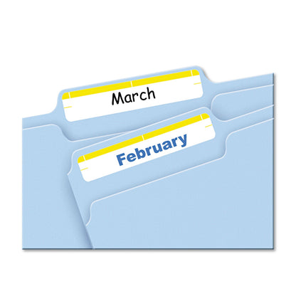 Avery Printable 4" x 6" - Permanent File Folder Labels, 0.69 x 3.44, White, 7/Sheet, 36 Sheets/Pack, (5209)