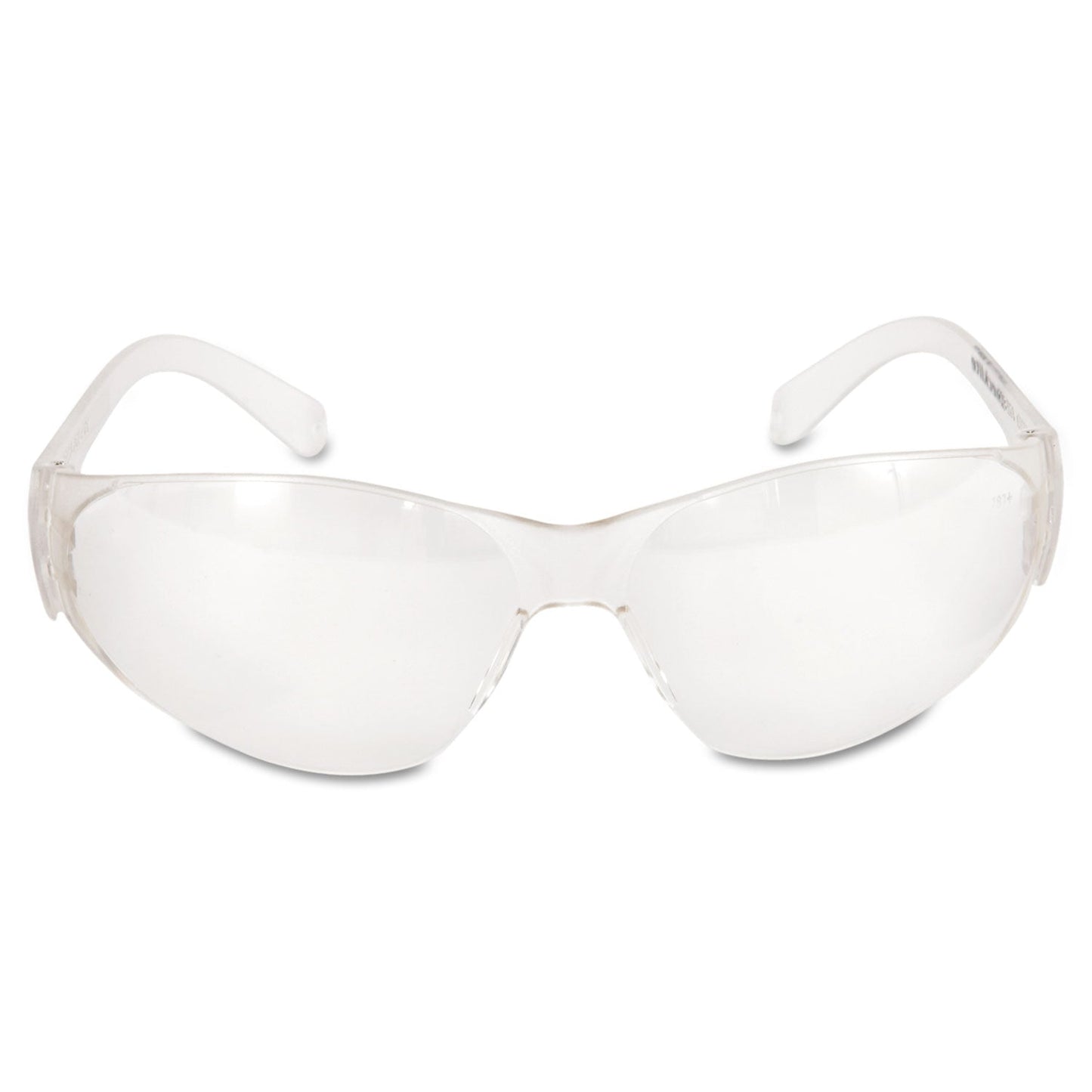 MCR Checklite Safety Glasses, Clear Frame, Clear Lens