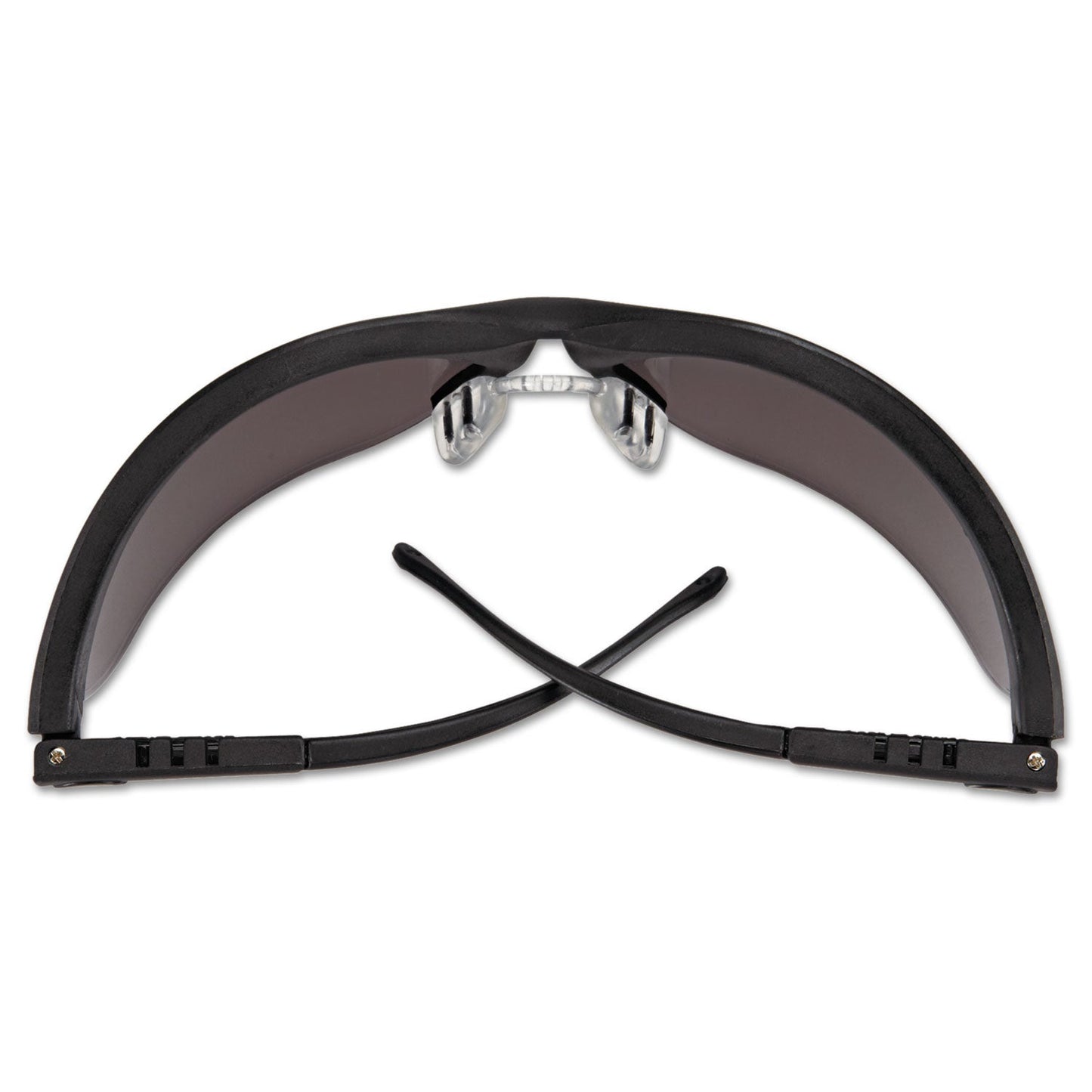 MCR Klondike Safety Glasses, Matte Black Frame, Gray Lens, 12/Box