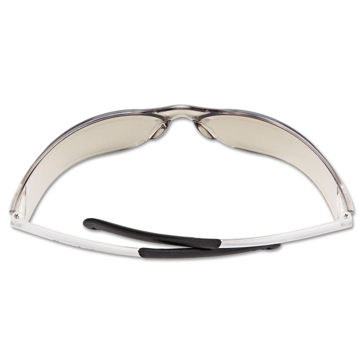 MCR BearKat Safety Glasses, Frost Frame, Clear Mirror Lens