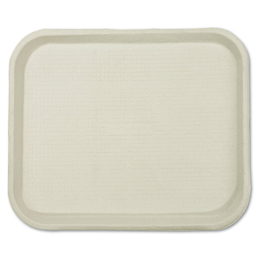 Chinet Savaday Molded Fiber Food Trays, 1-Compartment, 9 x 12 x 1, White, Paper, 250/Carton