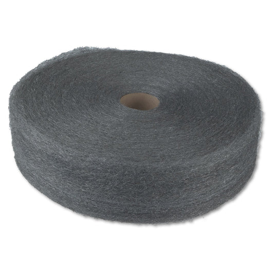 GMT Industrial-Quality Steel Wool Reel, #1 Medium, 5 lb Reel, 6/Carton