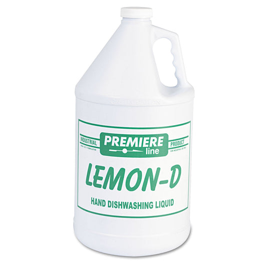 Kess Lemon-D Dishwashing Liquid, Lemon, 1 gal, Bottle, 4/Carton