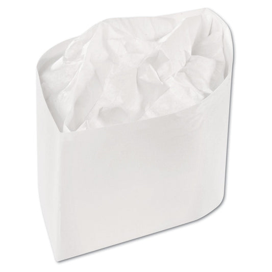AmerCareRoyal Classy Cap, Crepe Paper, Adjustable, One Size Fits All, White, 100 Caps/Pack, 10 Packs/Carton