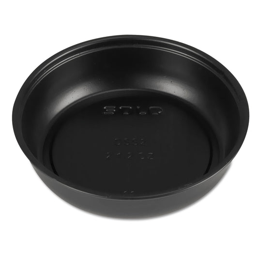 Dart Polystyrene Souffle Portion Cups, 3.5 oz, Black, 250/Bag, 10 Bags/Carton