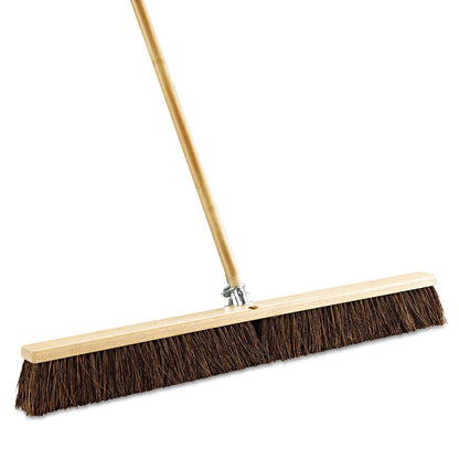 Boardwalk Floor Brush Head, 3.25" Brown Palmyra Fiber Bristles, 36" Brush